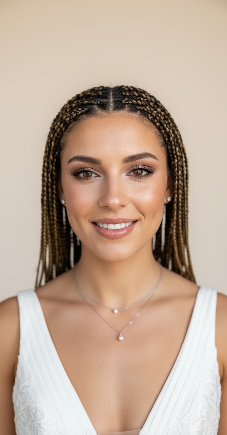 After Smedium Knotless Braids